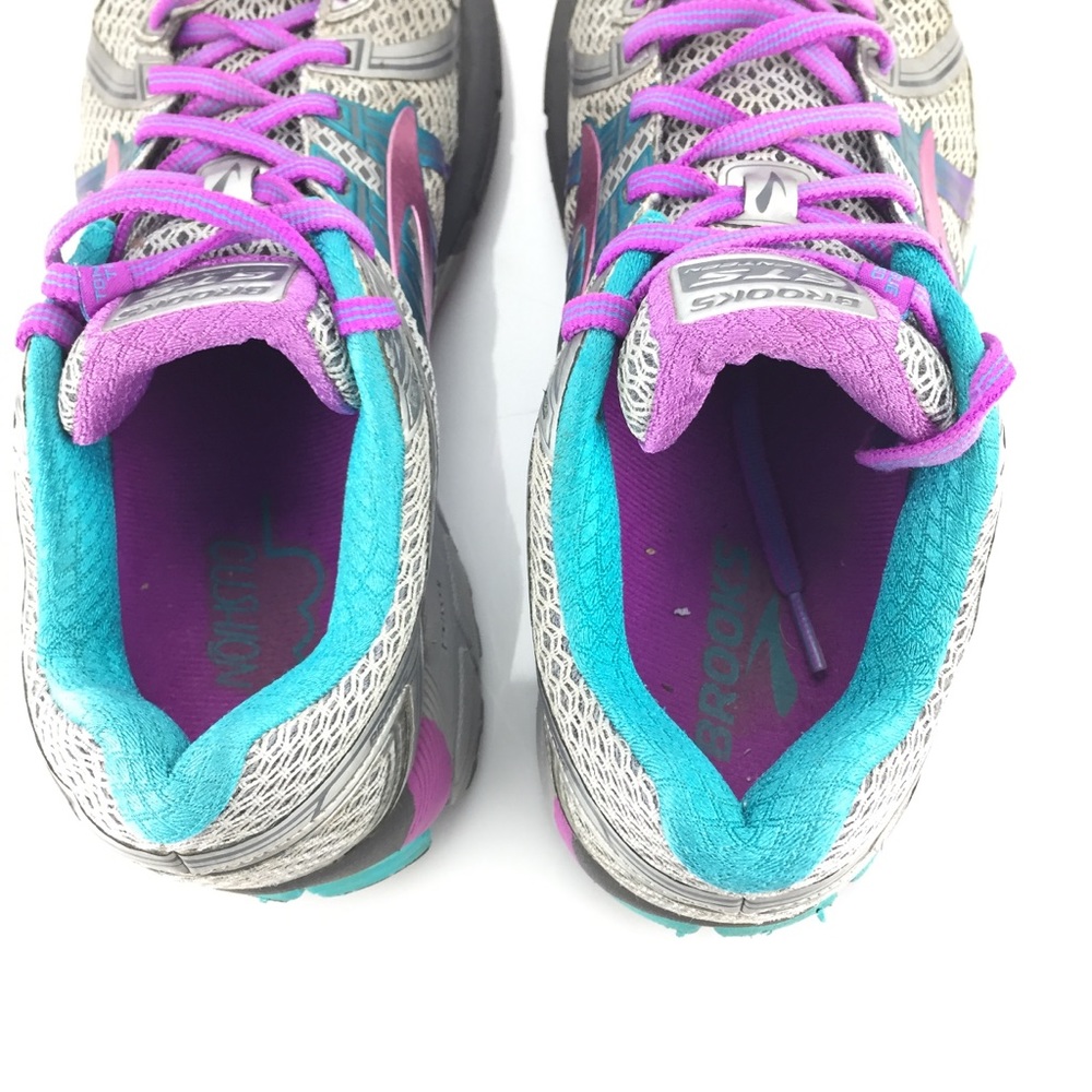 Brooks Womens GTS 17 Silver Pink Purple Size 10.5 - Picture 9 of 10
